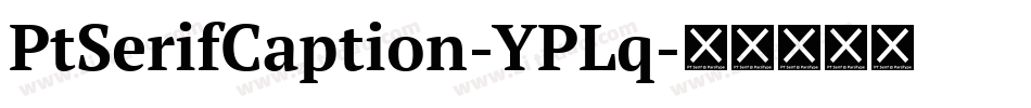 PtSerifCaption-YPLq字体转换