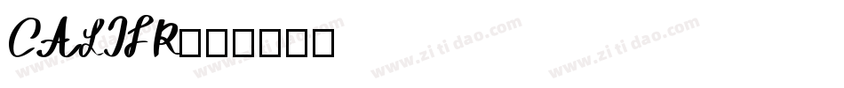 CALIFR字体转换