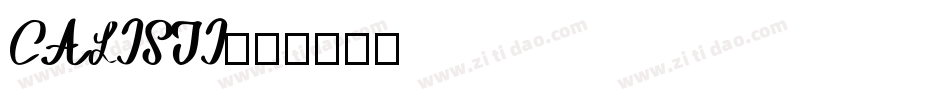 CALISTI字体转换