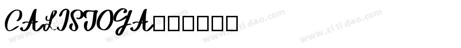 CALISTOGA字体转换