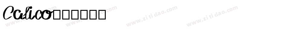 Calico字体转换