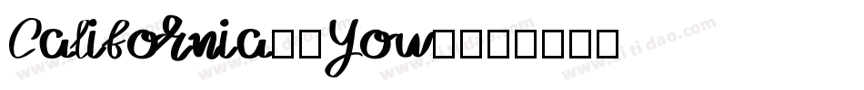 California-9Yow7字体转换