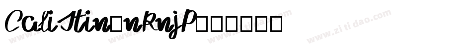 Calistin-nRnjP字体转换