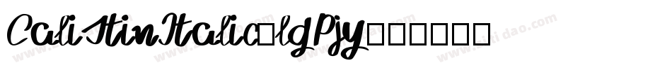 CalistinItalic-lgPjy字体转换