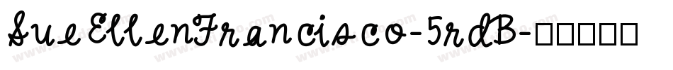 SueEllenFrancisco-5rdB字体转换