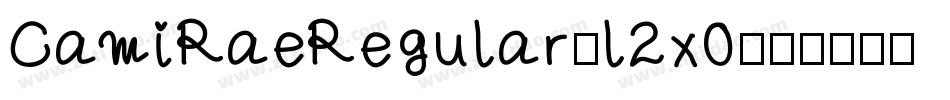 CamiRaeRegular-l2x0字体转换