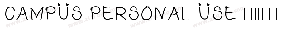 CAMPUS-PERSONAL-USE字体转换