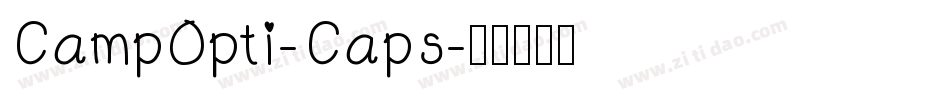 CampOpti-Caps字体转换