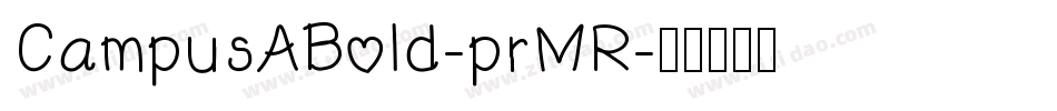 CampusABold-prMR字体转换