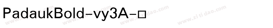 PadaukBold-vy3A字体转换