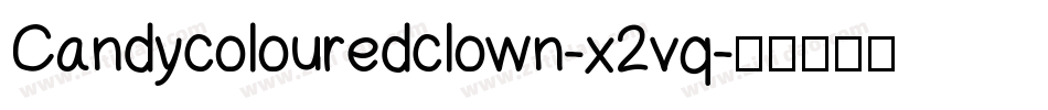 Candycolouredclown-x2vq字体转换