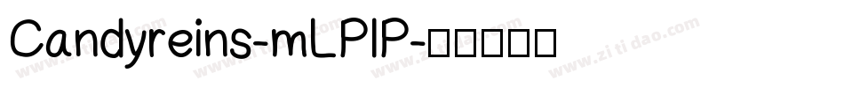 Candyreins-mLPlP字体转换