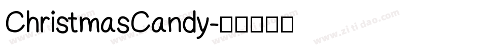 ChristmasCandy字体转换