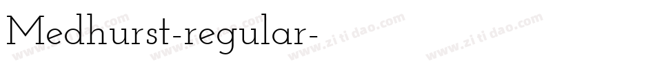 Medhurst-regular字体转换