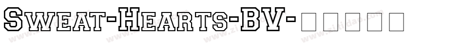 Sweat-Hearts-BV字体转换