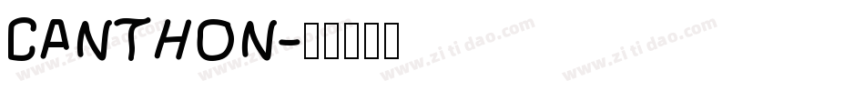 CANTHON字体转换