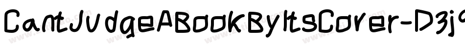 CantJudgeABookByItsCover-D3j9字体转换