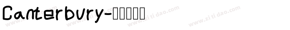 Canterbury字体转换