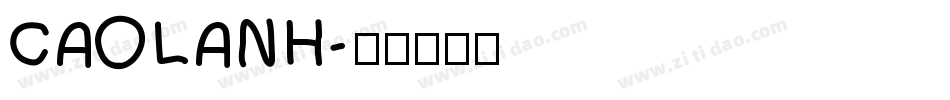 CAOLANH字体转换