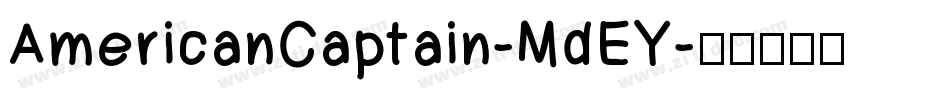 AmericanCaptain-MdEY字体转换
