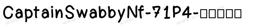 CaptainSwabbyNf-71P4字体转换