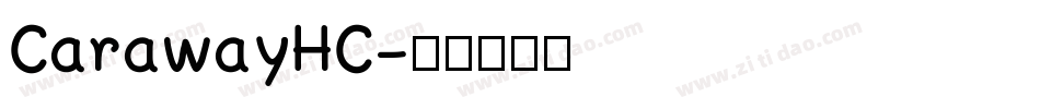 CarawayHC字体转换