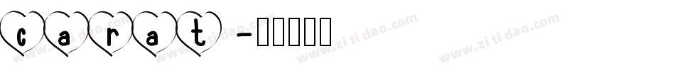 carat字体转换