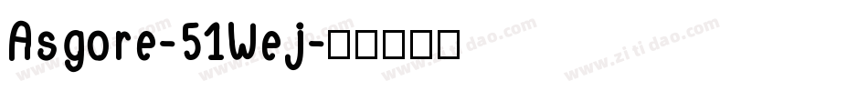 Asgore-51Wej字体转换
