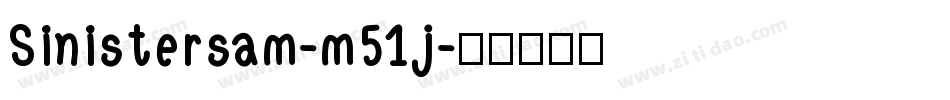 Sinistersam-m51j字体转换
