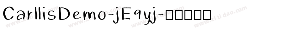 CarllisDemo-jE9yj字体转换