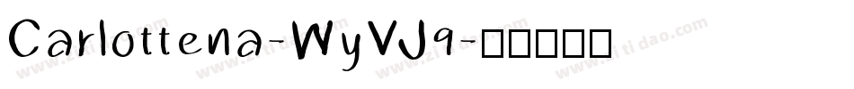 Carlottena-WyVJ9字体转换