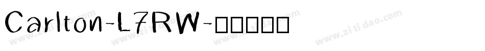 Carlton-L7RW字体转换