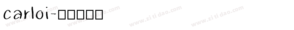 carloi字体转换