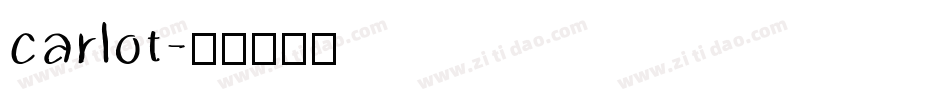 carlot字体转换