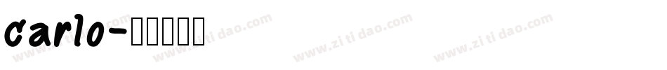 carlo字体转换