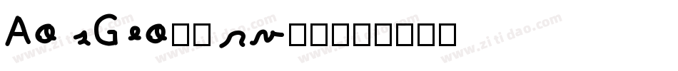 AosGeo1-rv89字体转换