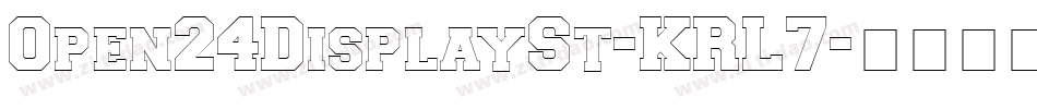 Open24DisplaySt-KRL7字体转换