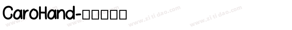 CaroHand字体转换