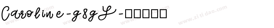 Caroline-g8gY字体转换