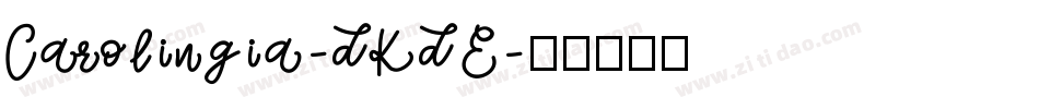 Carolingia-dKdE字体转换