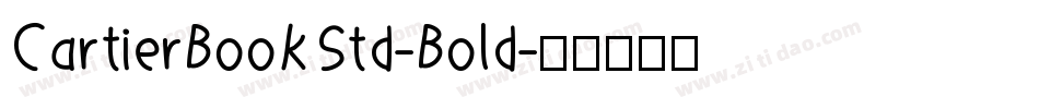 CartierBookStd-Bold字体转换