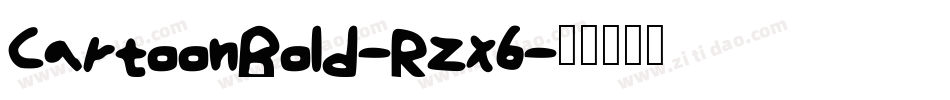 CartoonBold-Rzx6字体转换