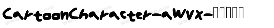 CartoonCharacter-aWvx字体转换