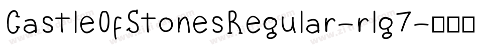 CastleOfStonesRegular-rlg7字体转换