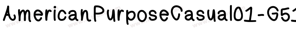 AmericanPurposeCasual01-G51O字体转换