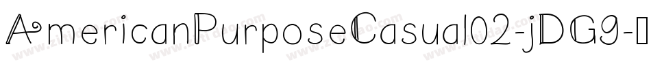 AmericanPurposeCasual02-jDG9字体转换