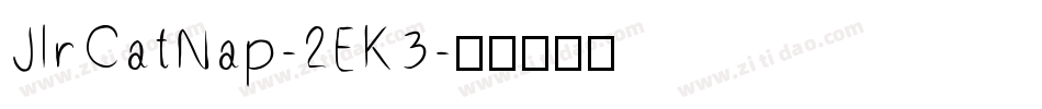 JlrCatNap-2EK3字体转换