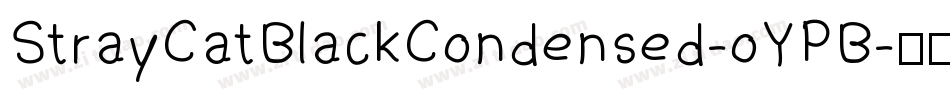 StrayCatBlackCondensed-oYPB字体转换