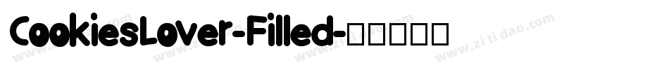 CookiesLover-Filled字体转换