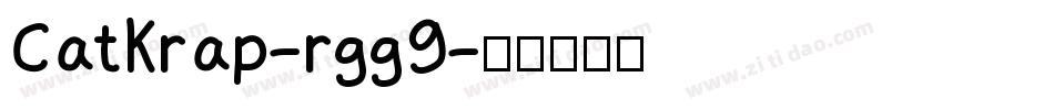 CatKrap-rgg9字体转换